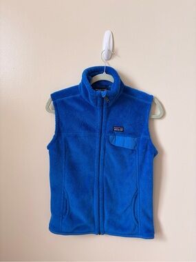 Patagonia Bright Blue Fleece Vest M